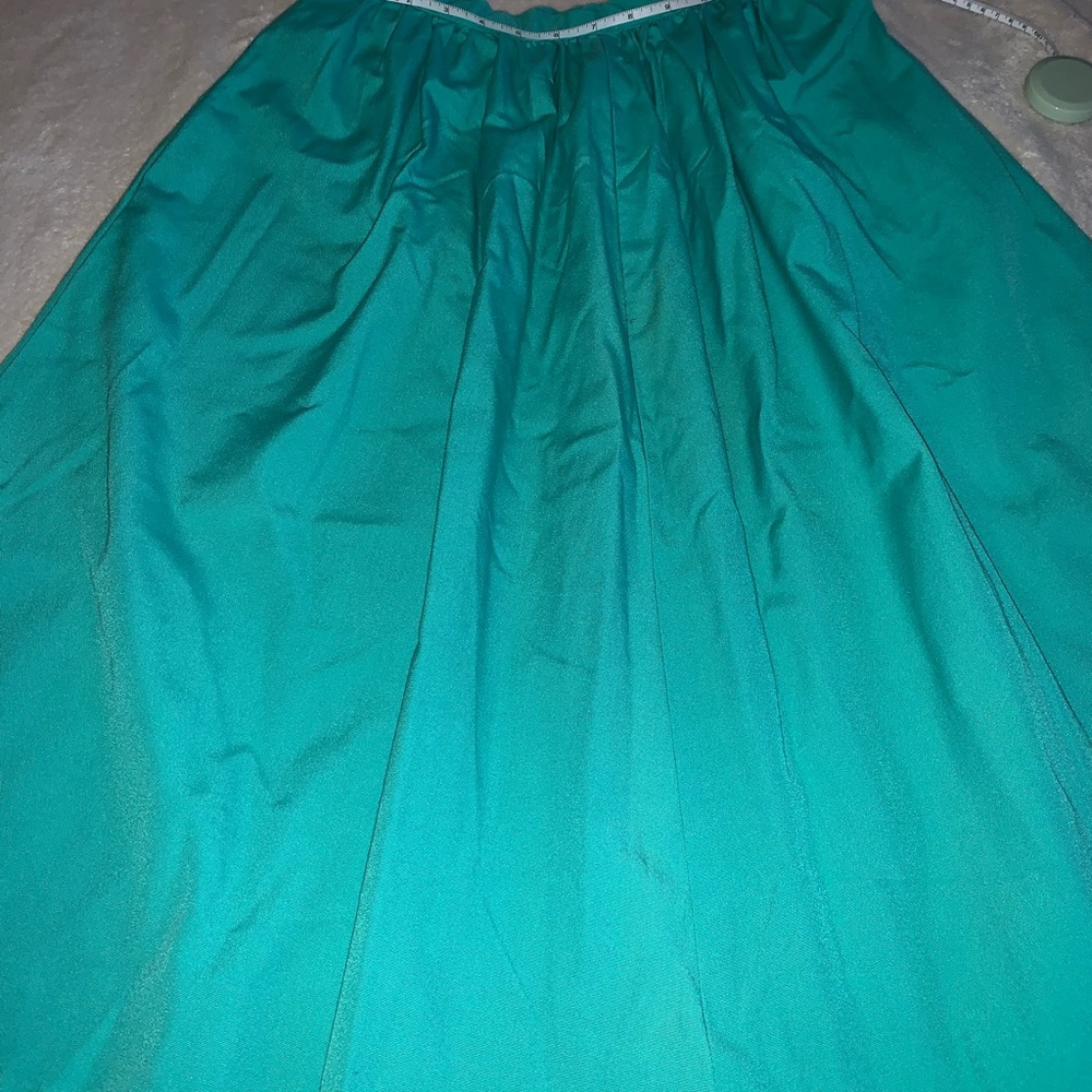 Vintage handmade Elegant Teal Skirt size 10